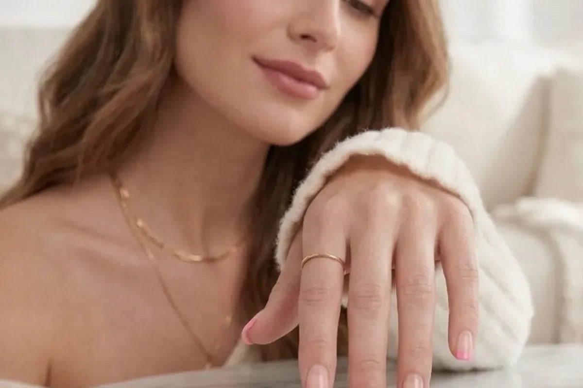 Trendy nagels in mooie kleur en vorm
