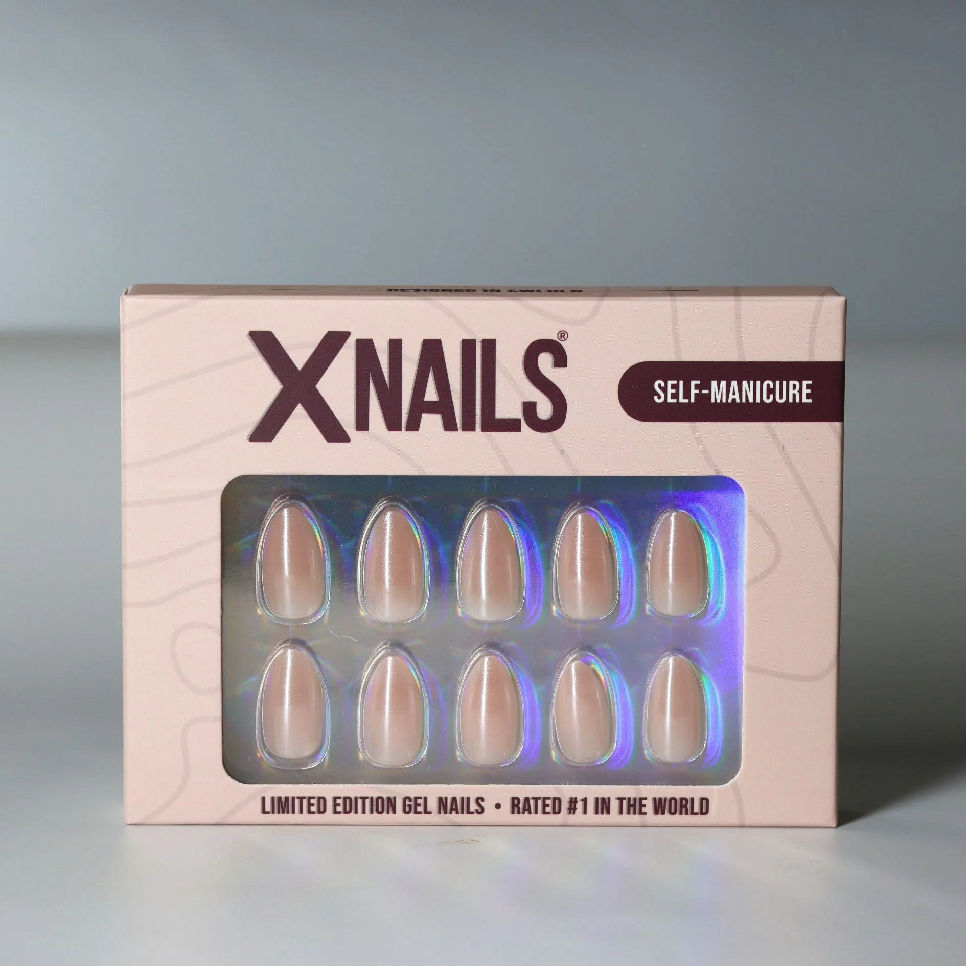 Heavenly Halo XNails verpakking – limited edition gelnagels in nude pearl chrome