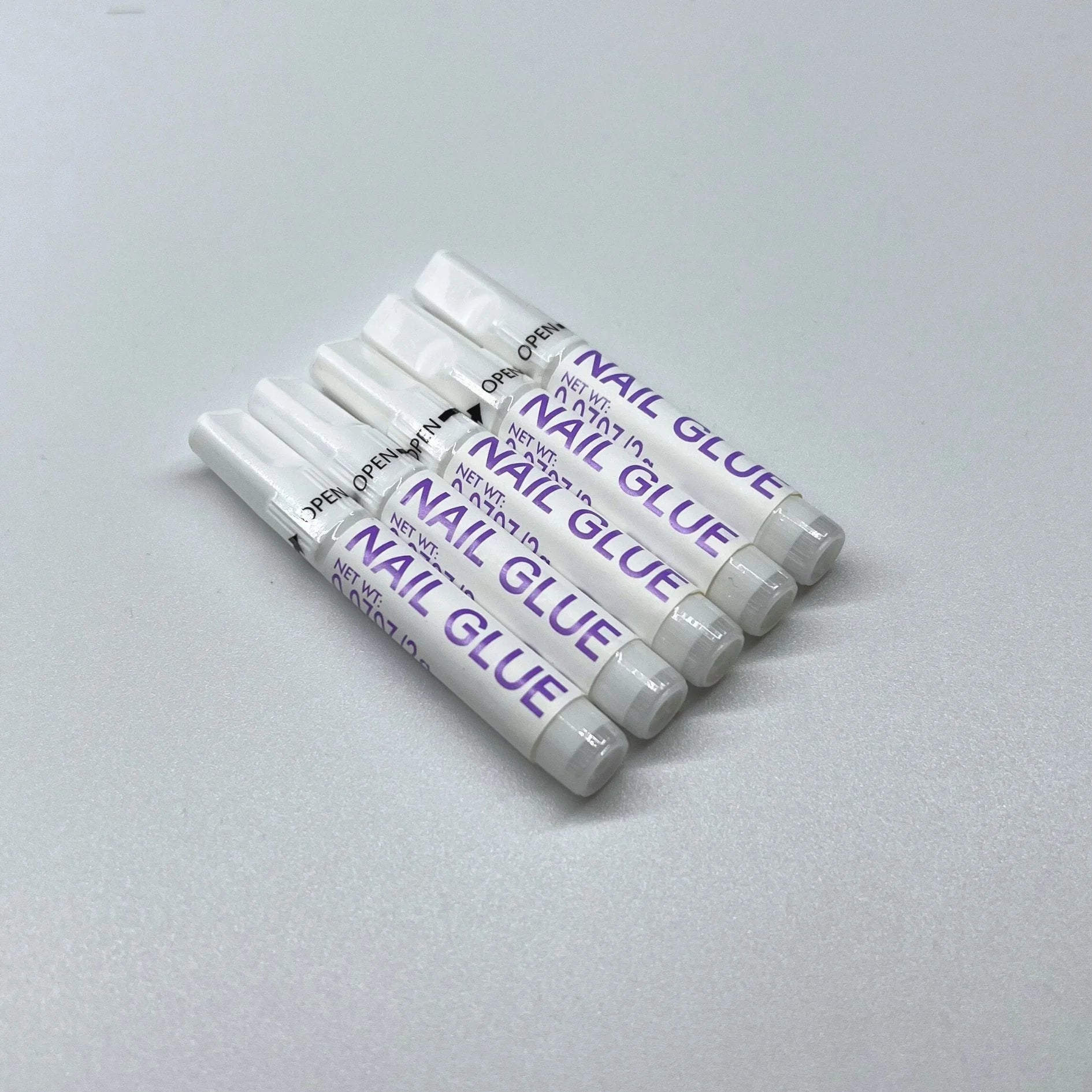 XGlue nagellijm 5-pack schuin – Nail Glue tubes voor nepnagels en gelnagels