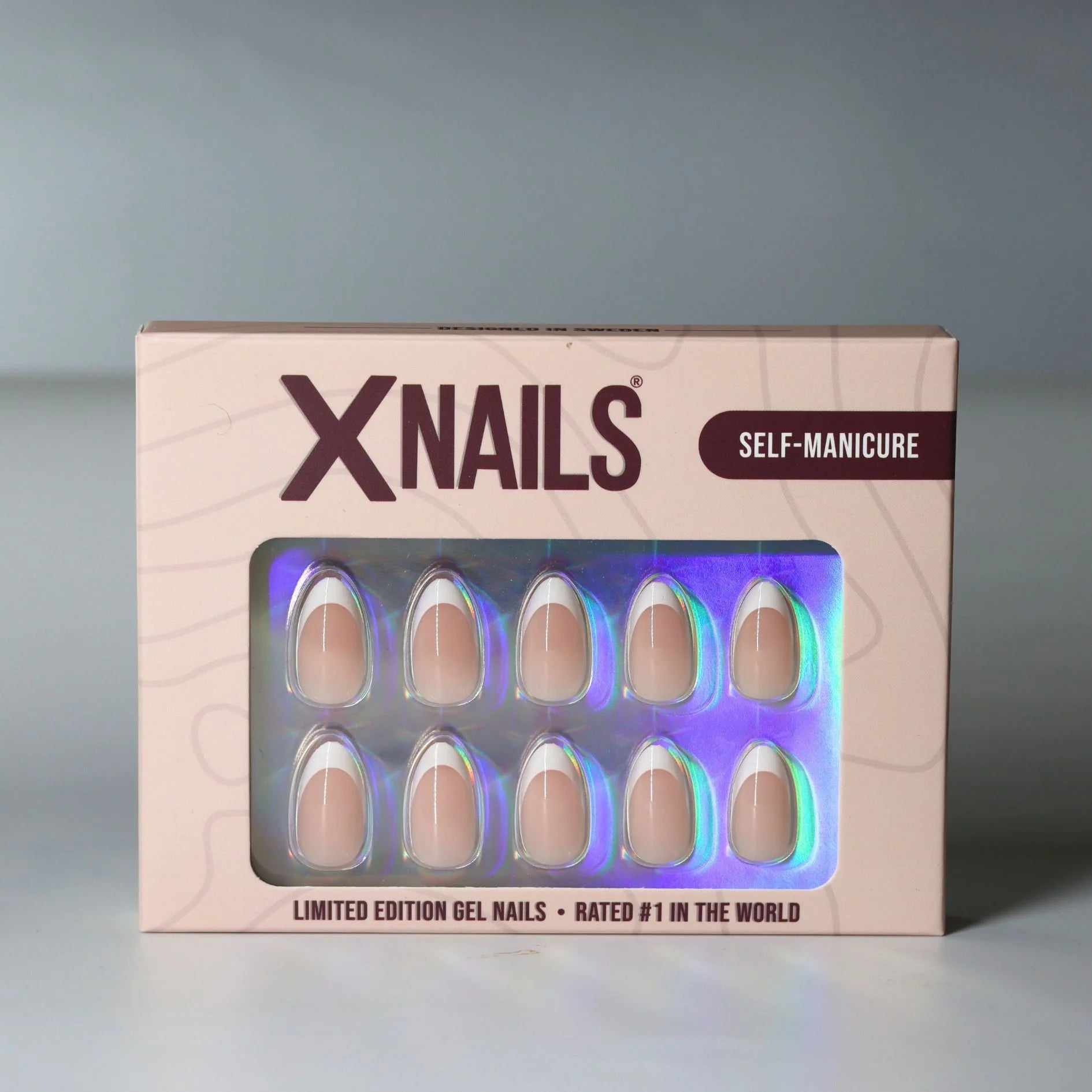 Angelic Aura XNails verpakking – limited edition gelnagels in Frans ontwerp