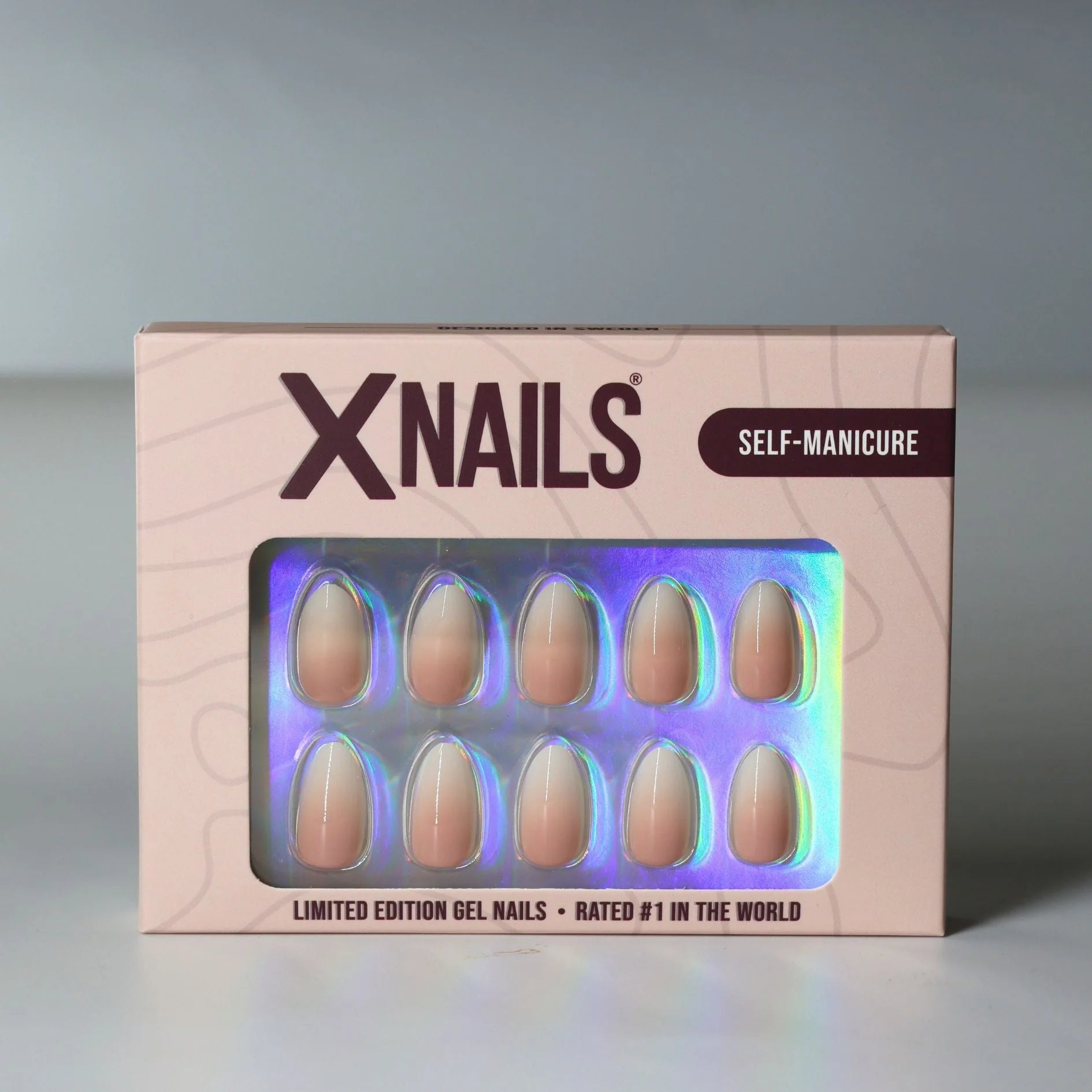 Dreamy Dip XNails verpakking – limited edition gelnagels in ombre amandelvorm