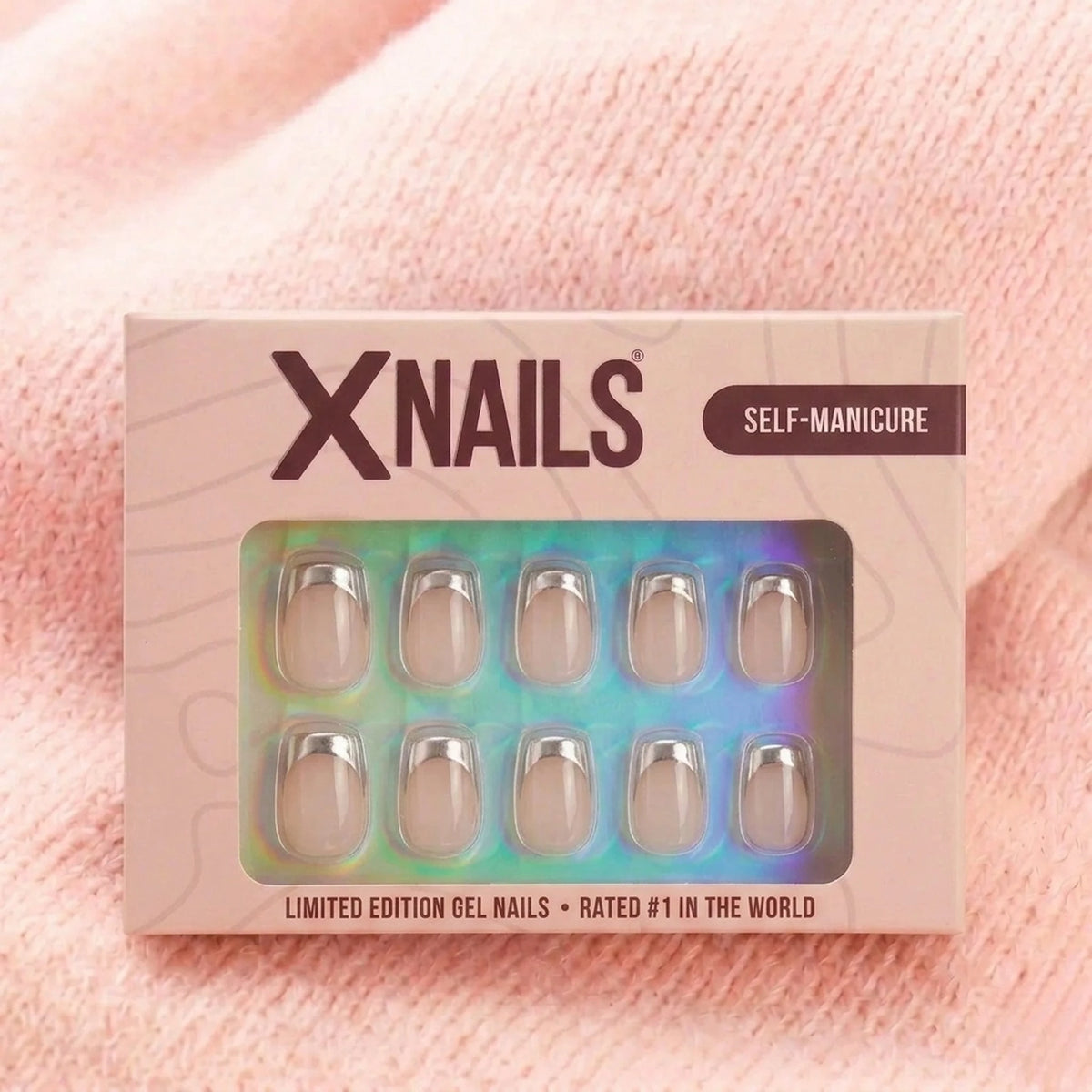 Fancy French press-on nagels in de XNails manicure-box