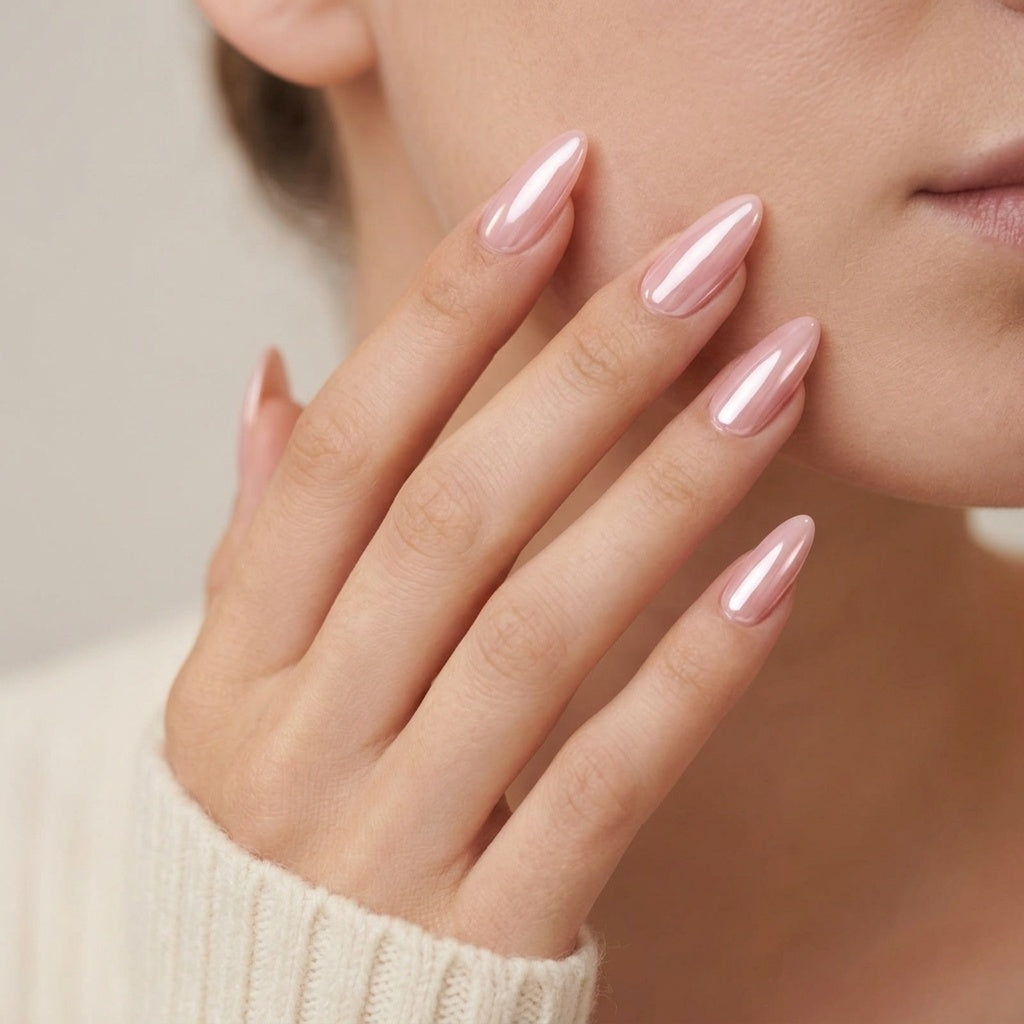 Pinkie Pearl press-on nagels
