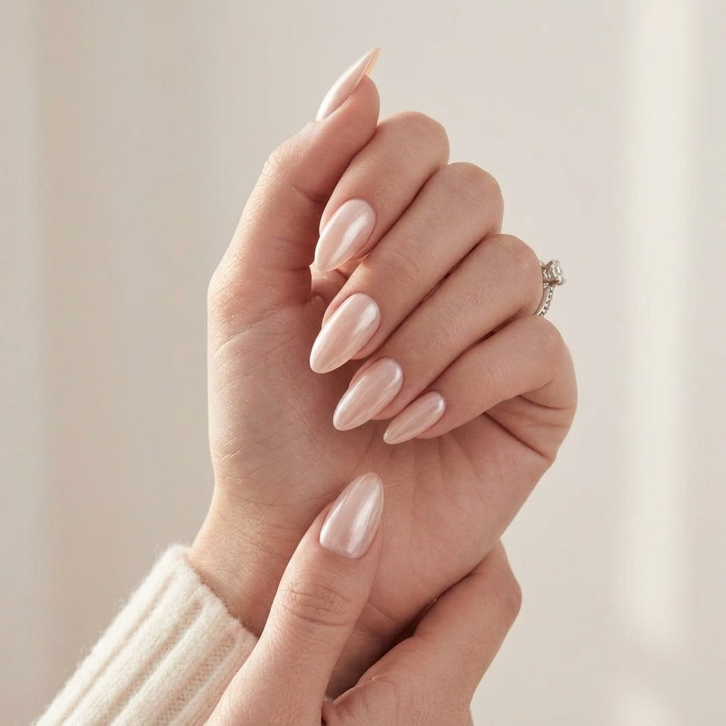 Heavenly Halo press-on nagels